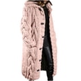 thumbnail image 1 of AherBiu Plus Size Cardigan for Women Trendy Cable Knit Long Cardigans Button down Open Front Winter Coat, 1 of 5