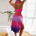 thumbnail image 4 of FcBaudy Maillots de Bain pour Femmes Deux Pièces Maillot de Bain pour Femmes Maillot de Bain pour Femmes Mode pour Femmes Assorti Maillot de Bain Imprimé Multicolore Ajusté Froncé Maillot de Bain Deux Pièces Ensemble Maillot de Bain pour Femmes Maillot de Bain, 4 of 5