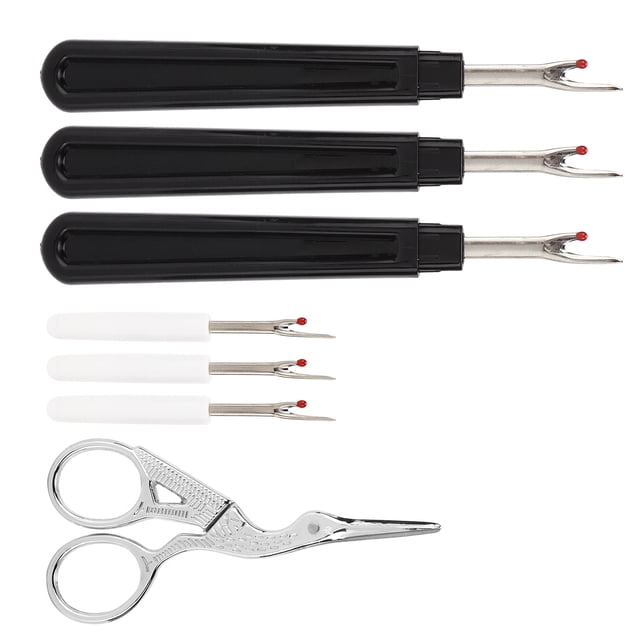 Tbest Kit de Rippeur de Couture Durable en Acier Inoxydable Poignées Pratiques pour Enlever les Fils pour Couture Broderie Quilting, Outil de Retrait de Couture