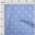 thumbnail image 2 of oneOone Tissu en Coton Cambric Bleu Mosaïque pour Robe Tissu Imprimé au Mètre 56 Pouces de Large, 2 of 5