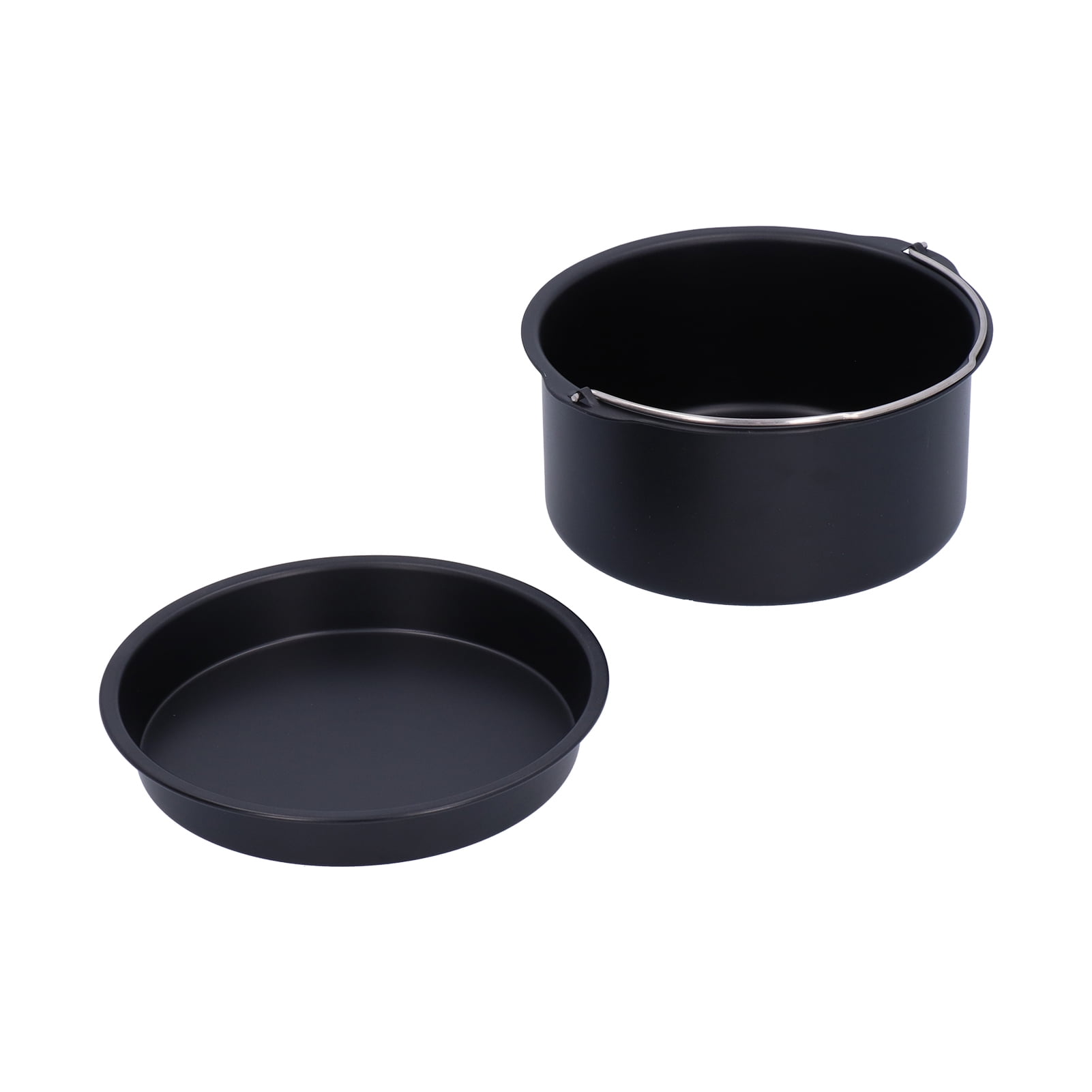 Fryer Accessories Cake Barrel Pizza Pan Household Baking Tray Kitchen Tool Nonstick Set Includes Round Cans Deep for Gourmia, Home Resturant