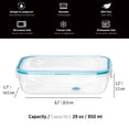 thumbnail image 2 of Starfrit LocknLock Easy Match Plastic Food Storage Container, Capacity of 29 oz / 850 ml, Rectangular, with Lid, 2 of 10