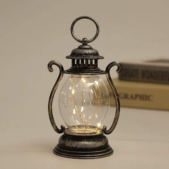 Kadlawus Christmas Lantern LED Light String, Xmas Vintage Hanging Oil Lamp Decoration, Holiday Fairy Lights for Indoor Outdoor Tree Home Decor