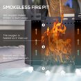 thumbnail image 4 of Outsunny Smokeless Fire Pit, 19" Portable Wood Burning Firepit, Black, 4 of 10