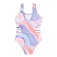 thumbnail image 2 of Teen Girl Bathing Suits One Piece Ruffle Sleeveless Toddler Bathing Suit 11-12 Years, 2 of 4