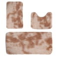 thumbnail image 2 of ABPWLY Mixed Color Bath Mats 3 Set Winter Bathroom Rugs for 3 Pcs Toilet Mats Soft Water Absorption Non Slip Thick Washable Easy to Dry DarkHome Needs Canada Days Decorations Home and Kitchen, 2 of 7