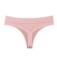 thumbnail image 1 of Timegard Thong for Women Low Waisted Solid Color Comfort Breathable Daily Briefs G String Underwear, 1 of 2