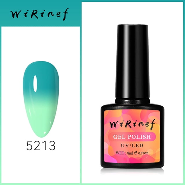 mtvxesu Nail Gel Color Changing Gel Nail Lacquer Temperature Change Gel Nail Lacquer Soak Gel Polishing Nail Art Sky Collection Gradient Nails For Nail Art DIY Home Sale
