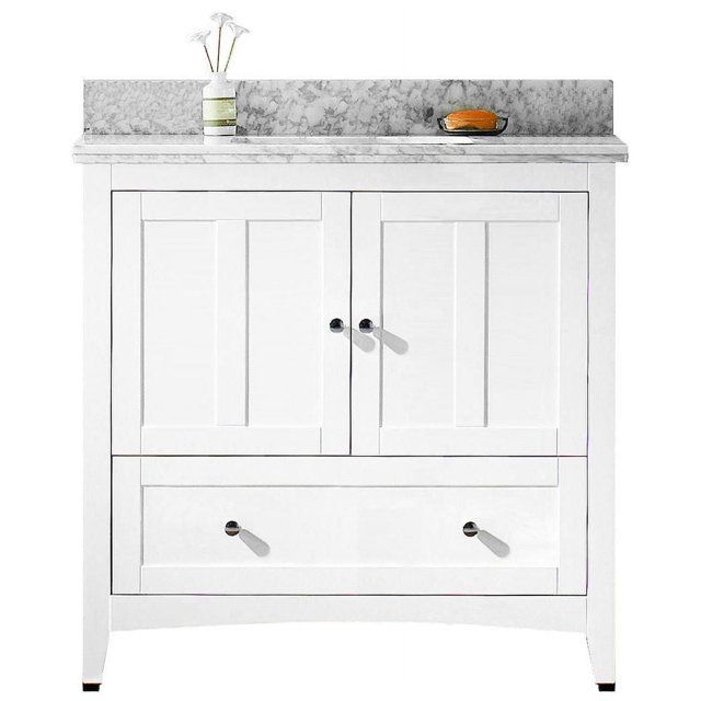 American Imaginations 36-in. W Vanity Set White AI-17624