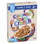 Cinnamon Toast Crunch Petit-déjeuner pour enfants, céréales familiales, grains entiers, 591 g