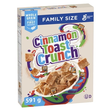 Cinnamon Toast Crunch Kids Breakfast Cereal, Family Size, Whole Grains, 591 g