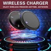 DZCPSCZG 15W Fast Charging Disc Desktop Wireless Charger Exquisite Light