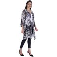 thumbnail image 3 of Moomaya Long Sheer Shrug Printed Open Front Beach Coverup Summer Cardigan, 3 of 8