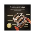 thumbnail image 3 of Kit Mod Boîtier en Acier Inoxydable pour Apple Watch 45mm/44mm, Boîtier Pare-Chocs en Métal Robuste et Résistant, Bracelet de Remplacement Protecteur pour iWatch Series 4/5/6/7/8/9/SE/SE2, 3 of 7