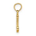thumbnail image 2 of Diamond2Deal 14K Yellow Gold Block Letter J Initial Pendant for Women, 2 of 6