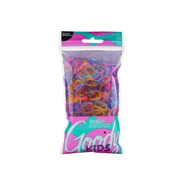 Goody Kids Ouchless Hair Elastics for Fine Hair, Assorted Colors, 500 Count