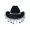 Black, variant on AJGRHE Western Hats for Women Men Sparkly Cowgirl Hat Wide Brim Felt Cowboy Hats Disco Party Music Hat Black One Size