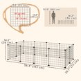 thumbnail image 3 of PawHut Cage pour Cochon d'Inde Bricolage pour Usage Intérieur Ou Extérieur, Noir, 3 of 10