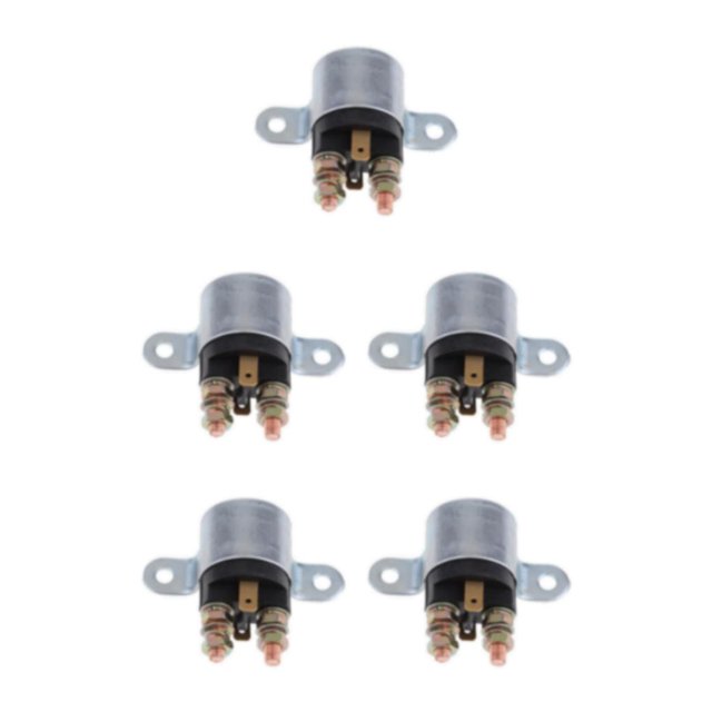 Baohd Black Easy Install Car Relay Reliable Guaranteed Fitment High Cranking Power Interchange Part 75mm*60mm 5Set