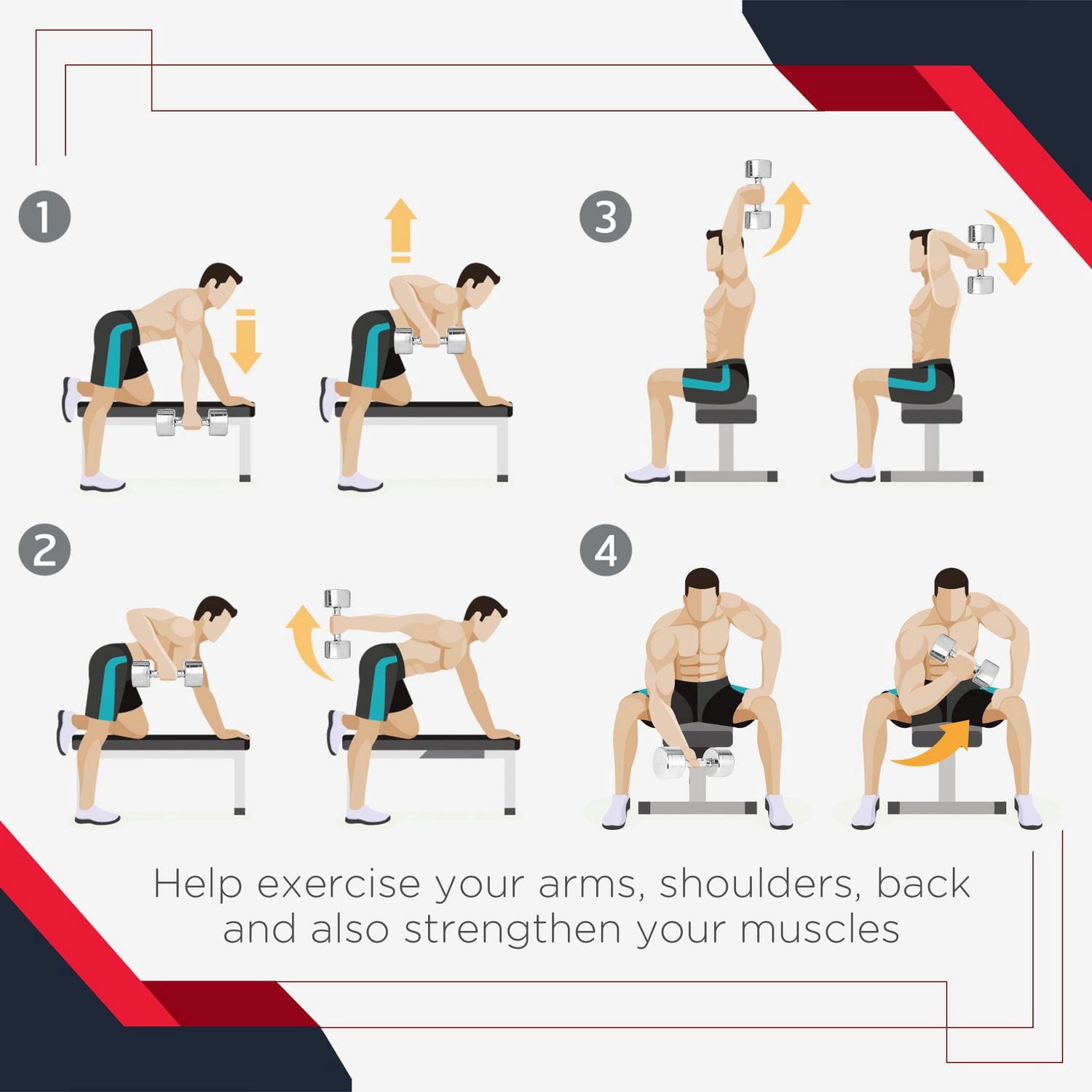 Soozier 45lbs Haltère courte entraînement musculaire haltérophilie caoutchouc