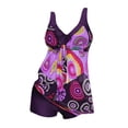thumbnail image 5 of Maillot de Bain Tankini Grande Taille pour Femmes Robe de Bain Bikini + sous-Vêtements, 5 of 5