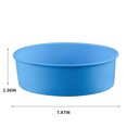thumbnail image 3 of kurtrusly Mariage Fête Gâteau Restaurant Réutilisable Mousse Lavable Rond Moule Cuisine Gadget Accessoires Bleu 8 Pouces 1Set, 3 of 6