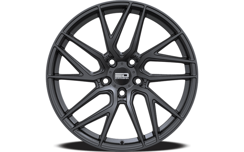 Set of four (4) Euro Design Tech rims - 19x8.5 inch Matte Black alloy wheels for 2018 - Present Honda Accord