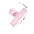 thumbnail image 4 of Sentmoon Plastic Clear Clips Clamps Plastic Clip Transparent Dovetail Clip Data Clip Study Office Supplies Long Tail Clip Small Bills Clip Small Size Transparent Clip Food Clip, 4 of 7