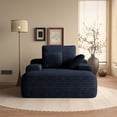 thumbnail image 3 of The Magic Home Cloud Oversized Corduroy Sofa Bed Chair Chaise, Black, 3 of 12