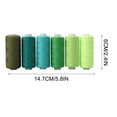 thumbnail image 3 of Iumwxz Sewing Thread 36 Colors Sewing Industrial Machine And Hand Stitching Cotton Sewing Thread (6 Color/pack) Green Online Shopping, 3 of 3
