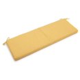 thumbnail image 1 of Blazing Needles Solid Outdoor Spun Polyester Bench Cushion, 57" Wide, Lemon, 1 of 2