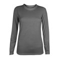 thumbnail image 1 of AherBiu T-Shirts à Manches Longues pour Femmes Col Ras du Cou Amples Basiques 2024 Automne Confortables Chandails Unis, 1 of 4
