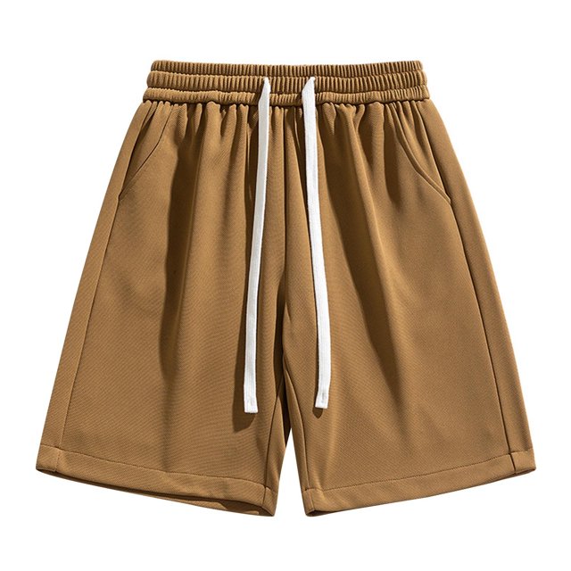 EOYWHK Mens Gym Shorts Elastic Waist Workout Shorts Drawstring Loose Wide-Leg Half Length Lounge Trouser ,S-3XL