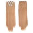 thumbnail image 1 of RKSTN Wigs Human Hair Fashion Hair Long Clip In Hair Extensions Full Straight Wig Glueless Wigs, 1 of 4