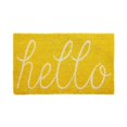 thumbnail image 1 of Design Imports CAMZ11738 18 x 30 Po. Tapis de Porte Jaune Bonjour, 1 of 2