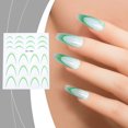 thumbnail image 1 of HOARBOEG Nail Gradient French Sticker Crescent Smile Sticker-thin French Lines Arcs-assisted Nail Decal Ornaments Clearance Sale, 1 of 7