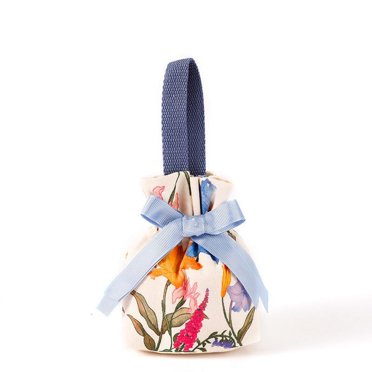 Sac de Bonbons de Mariage Portable à Cordon, Sac d'Emballage pour Friandises de Fête, Sac de Rangement Créatif en Toile à Main à Motif Floral