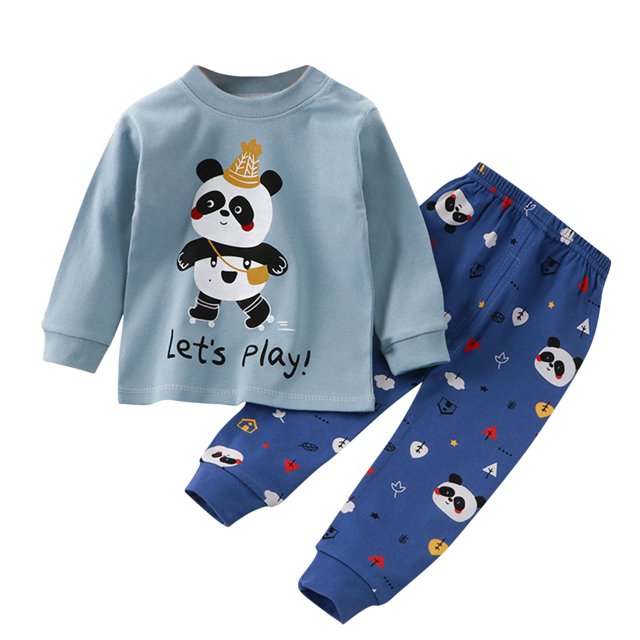 Pisexur Tenue d'Automne pour Bébé Fille Garçon, Ensemble de Pyjama pour Tout-Petits Garçons Filles, Mode Décontractée, Floral, Col Rond, Manches Longues, Chandail à Enfiler et Pantalon, Tenue de Nuit, Ensemble 2 Pcs pour Enfants, 3 Mois à 6 Ans