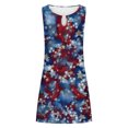 thumbnail image 4 of SMihono Robes d'Été Bohémiennes pour Femmes Grande Taille Mode Imprimée Confortable Sans Manches Décontractée, 4 of 4