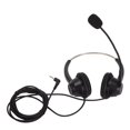 thumbnail image 1 of Cell Phone Headset, Plug And Play Binaural Headset Light Weight H360D-2.5 Single Direction 2.5mm Plug With HD Mic For Teleconferencing, 1 of 8