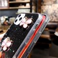 thumbnail image 2 of Crystal Glitter Mobile Phone Case Compatible with iPhone 12 Pro Case Transparent Diamond Butterfly Soft TPU Silicone and PC Bumper Protective Case with Crystal Chain Shockproof Case Cover, 2 of 6