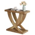 thumbnail image 1 of Tribesigns Table d'Appoint en Bois pour Salon, Table de Chevet pour Chambre avec Support en Queue de Poisson Croisé, 1 of 9