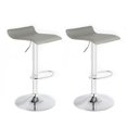 thumbnail image 1 of Bronte Living Leatherette Bar Stool 360 Swivel High Backrest Adjustable Height Base with Hard Floor Protection Plastic - Series Miranda - Set of 2, 1 of 9