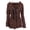 Coffee, variant on EQWLJWE Winter Duffle Coats for Women Plus Size Clearance Women Solid Color Horn Buttons Cardigan Padded Hooded Coat Jacket Overcoat