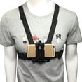 thumbnail image 2 of Mobile Phone Chest Mount Harness Strap Holder Action Camera Adjustable Nylon Straps  Chest Strap for 4-5.5inch Phones, 2 of 8
