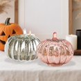 thumbnail image 4 of Cherishous LED Light Pumpkins 2025 Timer Lighted Sparkling Starry Night Glass Pumpkins One Click Operation Fall Halloween/Thanksgiving Decor For Home Bedroom, 4 of 8