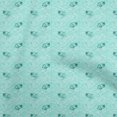 thumbnail image 1 of oneOone Cotton Poplin Turquoise Green Fabric Ocean Wave Sewing Craft Projects Fabric Prints By Yard 56 Inch Wide, 1 of 4