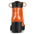 thumbnail image 4 of Unique Bargains Bottines de Combat à Talon Bloc à Bout Rond à Fermeture Éclair Latérale pour Femmes, 4 of 6