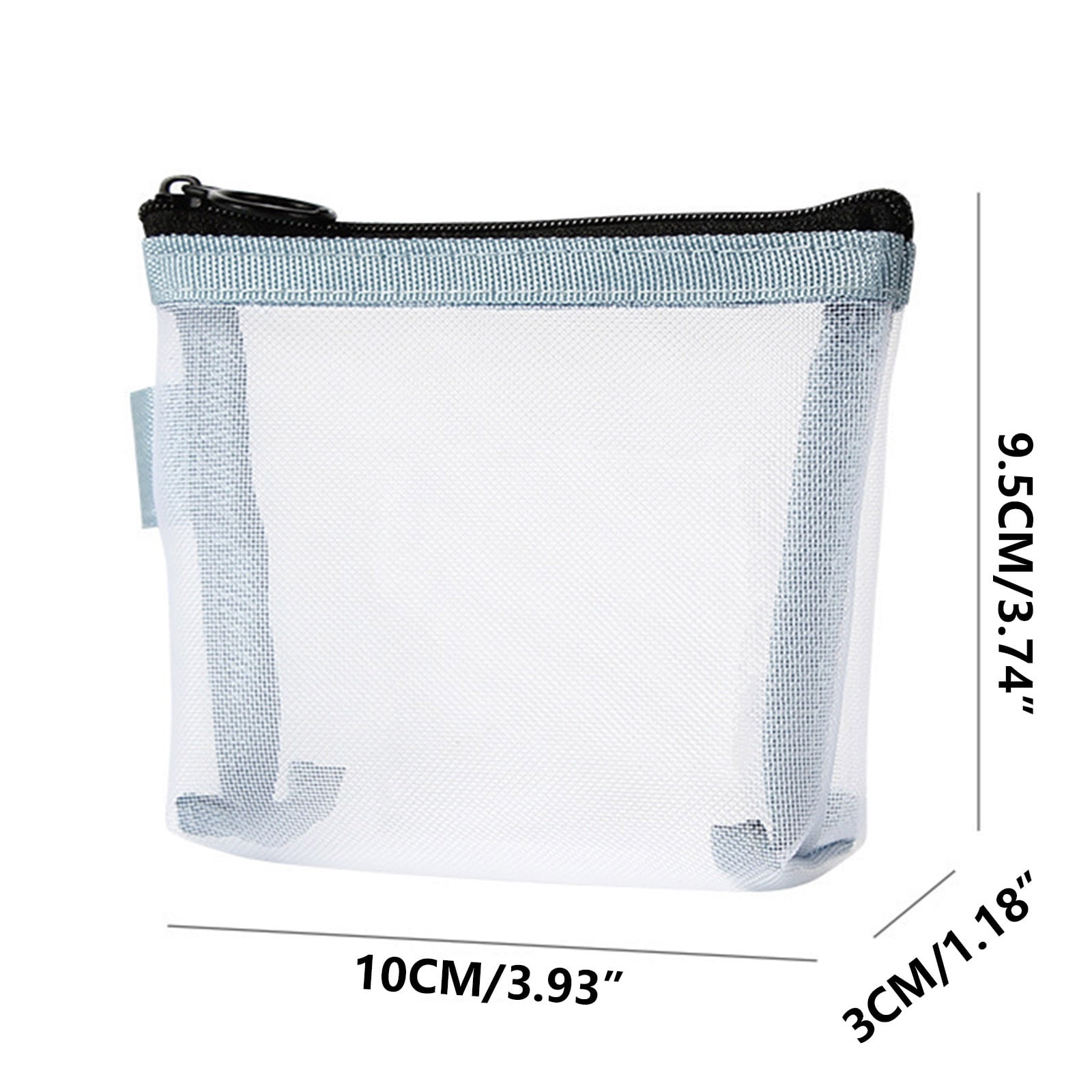 Small Cosmetic Bag,Small Travel Bag Cosmetic Mesh Storage Bag Portable Travel Compact Lipstick Storage Bag Key Card Zipper Bag Cosmetic Travel Bag,Travel Cosmetic Bag,Large Storage Bags