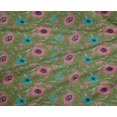 thumbnail image 4 of oneOone Polyester Lycra Fabric Leaves & Floral Block Printed Craft Fabric BTY 56 Inch Wide, 4 of 5